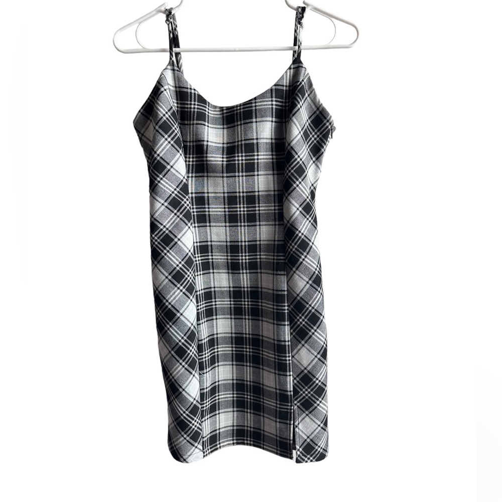 Plaid short dress